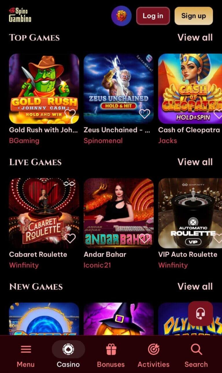 Spinogambino Casino: Die besten Spiele und Boni für deutsche Spieler erwartet